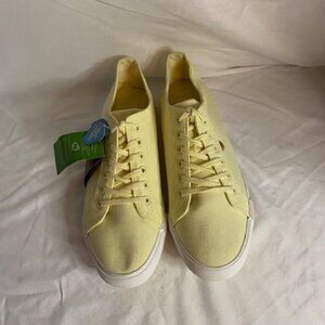 LAM LADIES Yellow CANVAS MEMORY SNEAKERS, Size 10 M